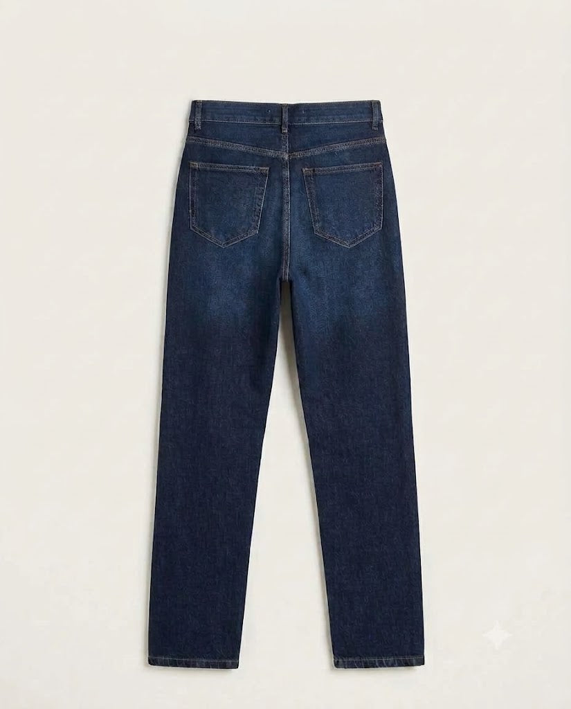 PULL&BEAR Dark Blue Washed Jeans