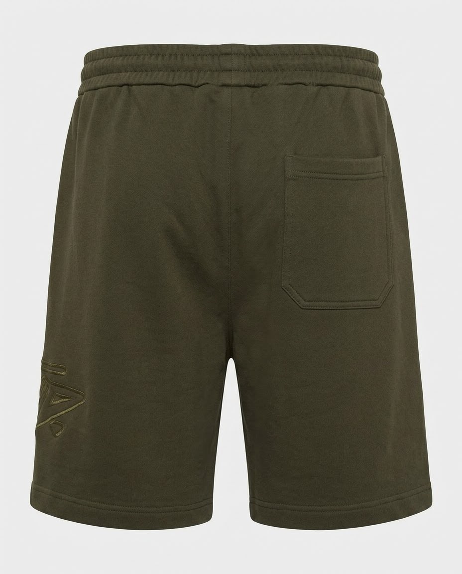 Olive Green Casual Sweat Shorts