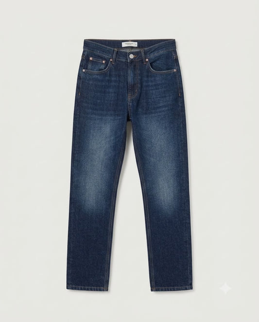 PULL&BEAR Dark Blue Washed Jeans