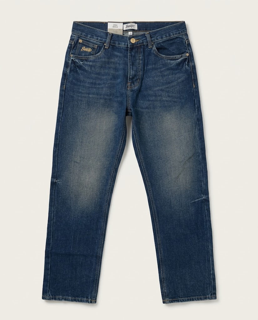 STWD Blue Washed WIDE-Leg Jeans
