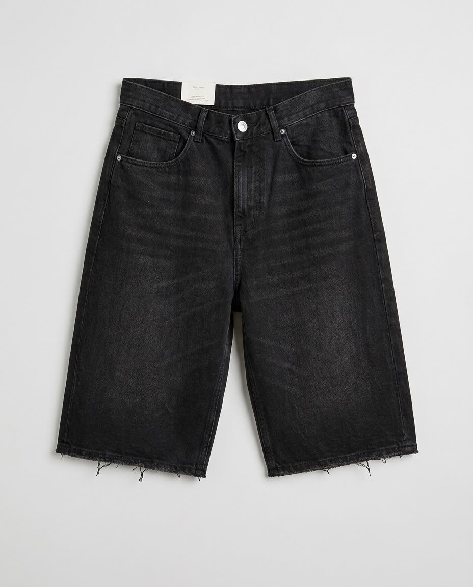 Raw Hem Denim Shorts