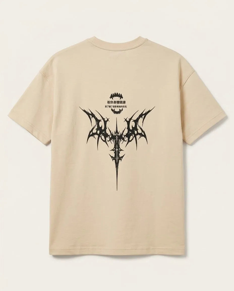 Cyberpunk Tribal Graphic T-Shirt