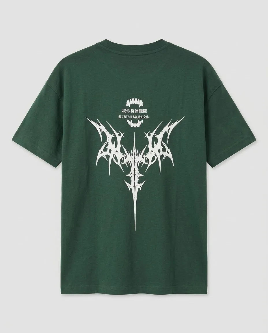 Cyberpunk Tribal Graphic T-Shirt