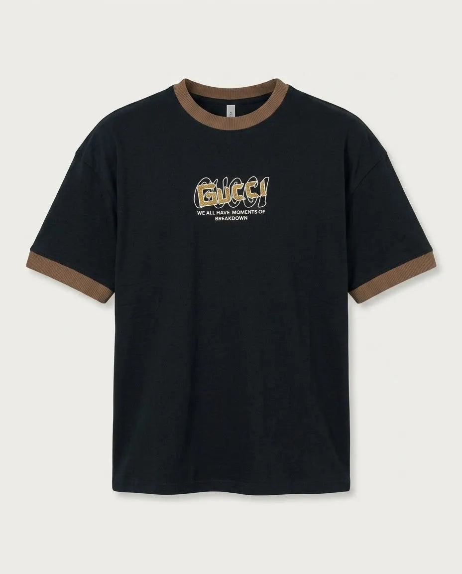 GUCCI Statement Graphic Ringer T-Shirt - Over Size