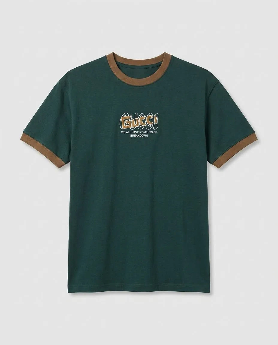 GUCCI Statement Graphic Ringer T-Shirt - Over Size