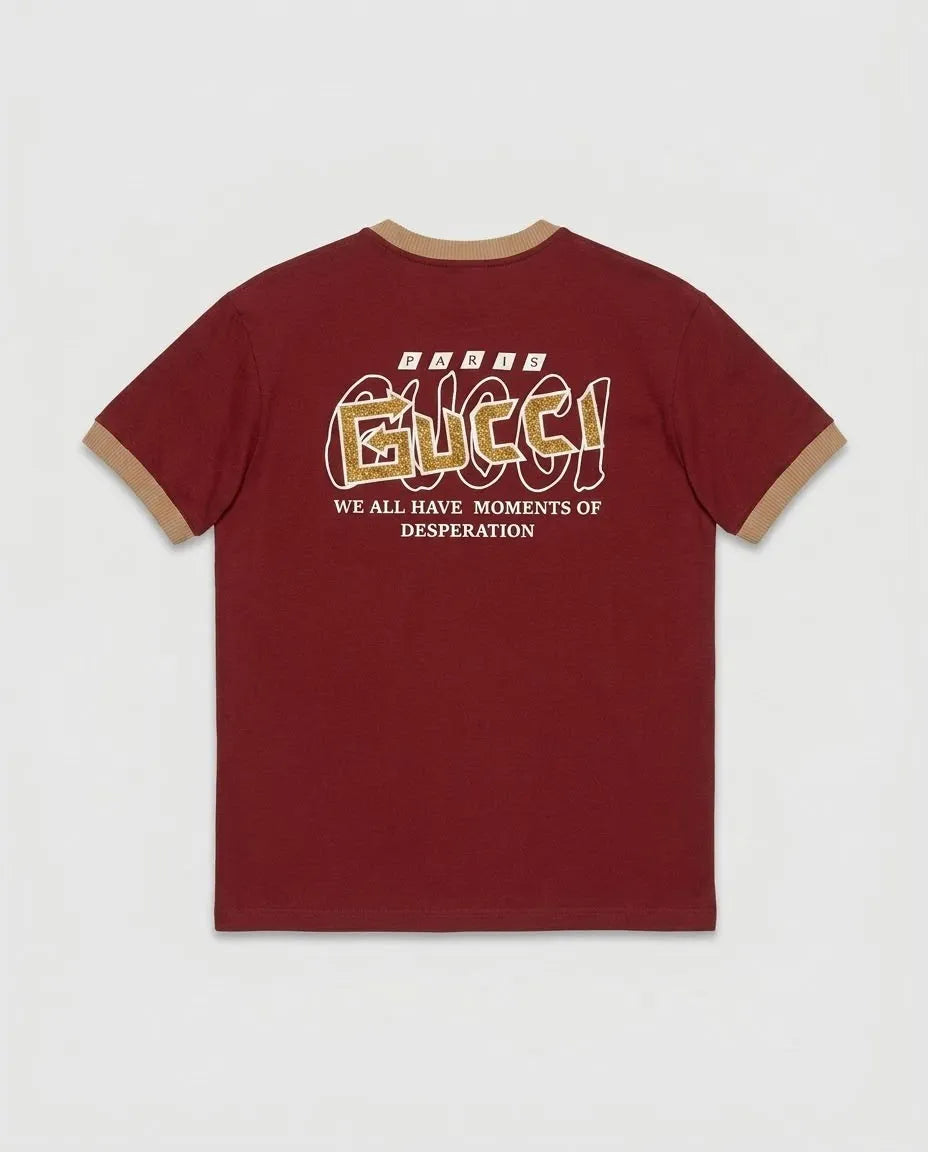 GUCCI Statement Graphic Ringer T-Shirt - Over Size