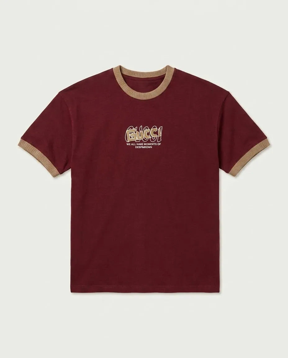 GUCCI Statement Graphic Ringer T-Shirt - Over Size
