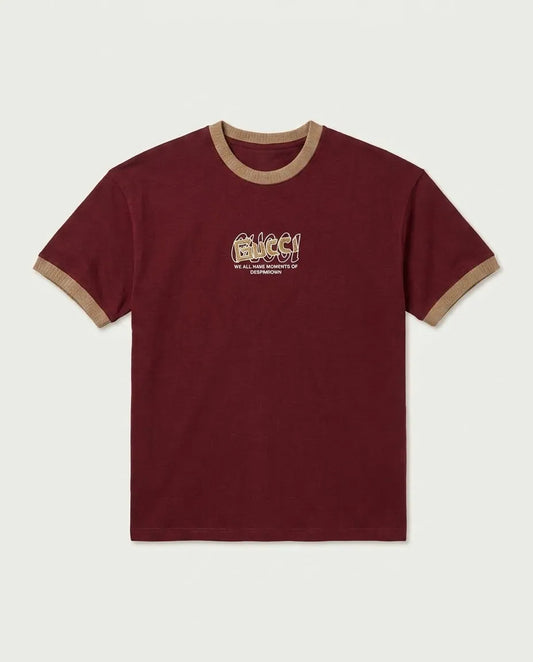GUCCI Statement Graphic Ringer T-Shirt - Over Size