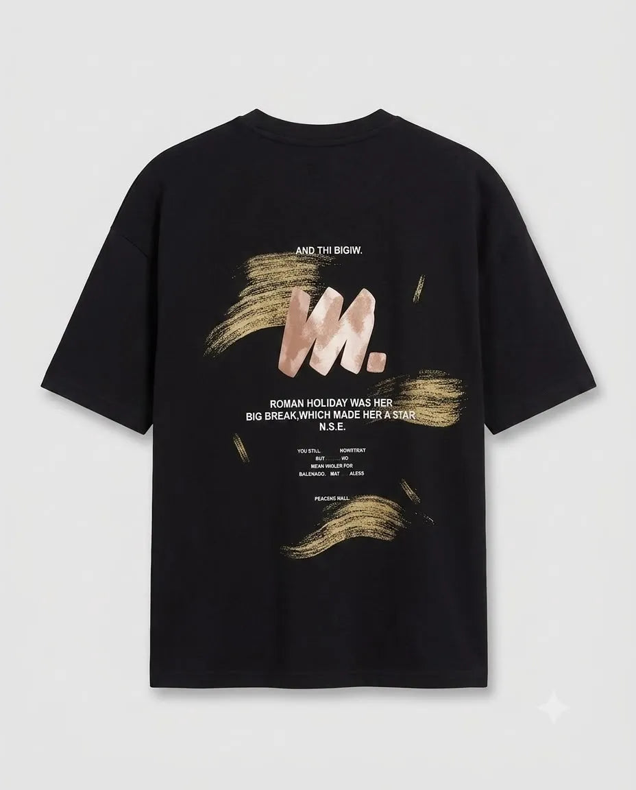 Roman Holiday Graphic T-Shirt - Black