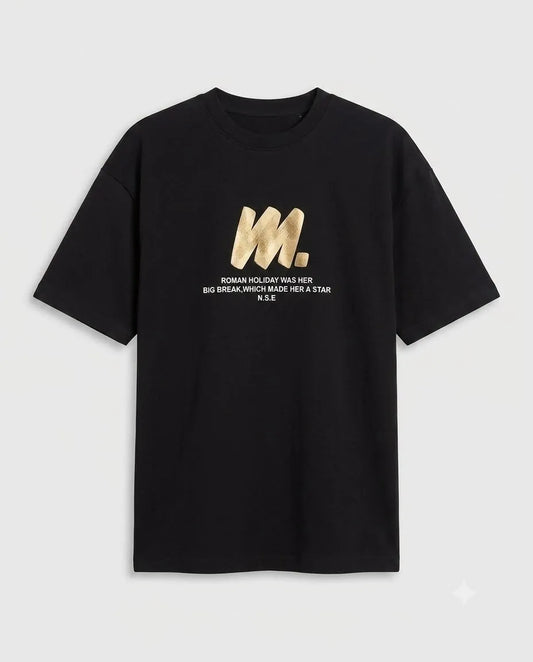 Roman Holiday Graphic T-Shirt - Black
