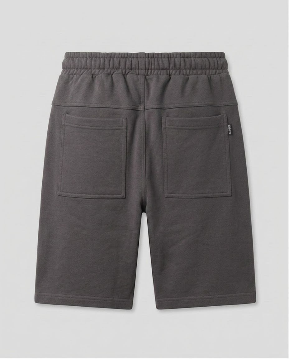 Men's Casual Dark Grey Sweat Shorts